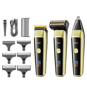 Kit de Afeitado VGR V-366 3 en 1 para Hombre, Afeitadora Eléctrica Profesional, Recortadora de Barba y Nariz, Juego de Cortapelos - Product Image 3