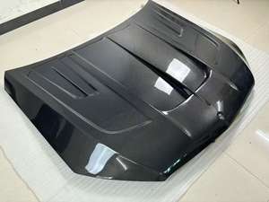 Новый капот из углеродного волокна с заклепками для Mercedes-Benz GLE53/GLE63/GLE450 2020+ LD Engine – универсальная установка, черный, простая установка 1 - Product Image 6