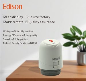 Attuatore Termico <span class=keywords><strong>Elettrico</strong></span> 230V a 4 Fili, Design Moderno per Radiatori a Pavimento con Effetto Fiamma per Hotel, Ville e Appartamenti - Product Image 4