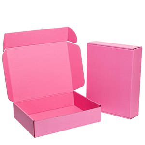 Boîtes d'expédition en carton personnalisées avec logo, petites entreprises, emballage pliable en carton ondulé recyclé pour chaussettes, vêtements, chapeaux - Product Image 1