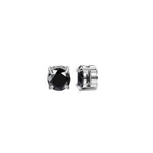 <span class=keywords><strong>Pendientes</strong></span> Magnéticos de Moda, Sin Perforación, para Unisex, de Acero Inoxidable con Zirconia Negra - Product Image 6