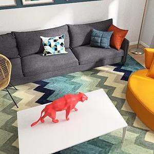 Escultura geométrica artesanal de resina personalizada, modelo de <span class=keywords><strong>dinosaurio</strong></span>, estatua para Decoración - Product Image 6