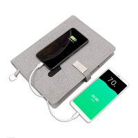 Lork nouveau A5 A6 Agenda Power Bank avec bande élastique sans fil téléphone charge spirale lié agenda planificateur pour papeterie de bureau