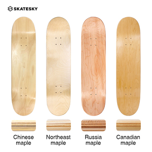 <strong>Wholesale</strong> Custom <strong>Skateboard</strong> <strong>Decks</strong> 100% Hard Rock Canadian Maple <strong>Blank</strong> 7ply <strong>Deck</strong> - Product Image 4