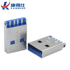 Konektor USB 3.0 Male USB Tipe C Konektor dengan Papan PCB Solder USB Kabel Data