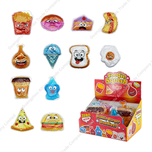 12 Styles Jouet Sensoriel Doux Anti-Stress : Chips de Cola, Burger, Crème Glacée avec Perles d'Eau Orbeeze, Jouet Comestible à Presser à Visage Changeant - Product Image 6