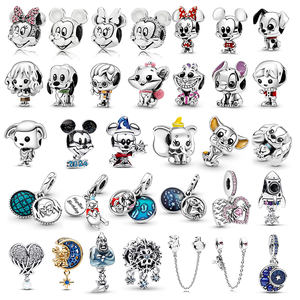 Tiktok, superventas, abalorios chapados en plata 925, colgante de circón, cuentas para niños, Pulseira Prata 925, Plata Original 925 - Product Image 3