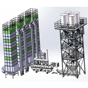 Kelebihan desain otomatis uap beras mengdidih tanaman Paddy Mill mesin pengering