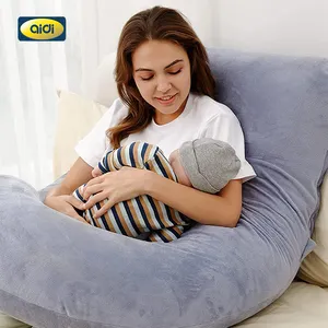 AIDI PP-001 U-Shape Full Body Maternity Pregnancy Pillow Velvet Support for Body,Back,Hips,Legs,Belly for Pregnant Women