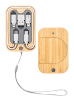 2 en 1 PD60w Kit de Cable de datos de carga rápida multifunción Tarjeta Rectángulo 15W Cargador inalámbrico Bambú Cable Usb Cargador Caja de almacenamiento
