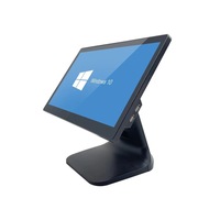 YHD-WTS606 Moniteur de caisse tactile tout-en-un 15,6 pouces avec écran tactile unique, processeur Intel I3 3e génération, 4 Go de RAM, 64 Go de SSD, Windows