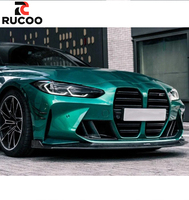 Couvre-conduits d'air en fibre de carbone sèche autoclavée R44 pour BMW G80 G81 G82 G83 M3 M4, accessoires de carrosserie pour prises d'air avant sport