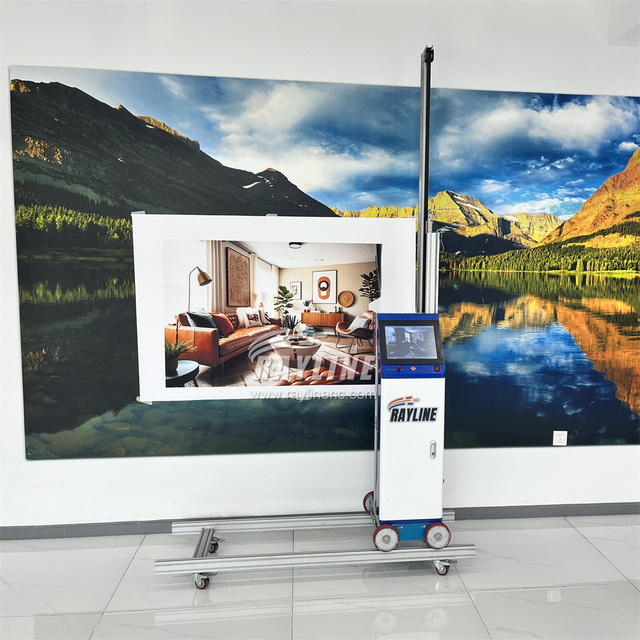Foldable AI Wall Printing Machine for Sale 3D Wall Mounted Printer, Straight Inkjet Printers Wallpaper Printer Automatic UV Ink
