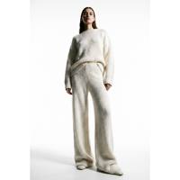 Extra Lange Winter-Dicke Strickhose mit Weitem Bein für Große Frauen, Antistatisch, Elastisch, Vintage-Stil, Maßgeschneiderte Marke