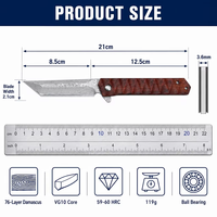 Couteau de poche pliable portable d'extérieur, couteau tactique de chasse et de camping, couteau utilitaire à lame à ressort, outil manuel, vente en gros, personnalisé GT-8883