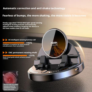 Soporte para Teléfono con <span class=keywords><strong>Carga</strong></span> Inalámbrica Rápida de 15W para el Tablero del Automóvil, 360 °   Soporte giratorio manos libres, universal para teléfonos inteligentes iPhone y Android - Product Image 2