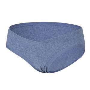 Taille basse <span class=keywords><strong>grossesse</strong></span> confortable respirant ventre soutien sans couture en forme de U femmes bref maternité sous-vêtements culottes - Product Image 6