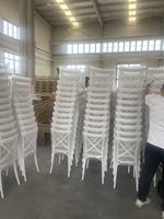Chaises monobloc en résine plastique à dossier croisé en X pour événements, hôtels, restauration et banquets, vente en gros