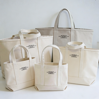 Sacs fourre-tout en toile de coton calicot moyen, personnalisables avec logo, poche zippée et poignée renforcée épaisse