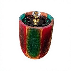 Luxury Handmade Resin Epoxy Wooden Mabkhara for Arabic <b>Oud</b> and <b>Bakhoor</b> - Product Image 1