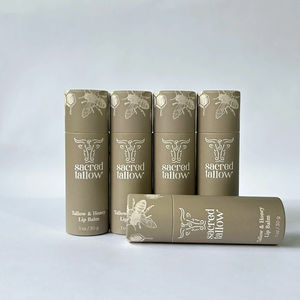 Tubo de Papel Kraft Reciclable Hecho a Mano de Alta Calidad para Envasado de Lápiz Labial, Loción y Desodorante, Forma Cilíndrica, Número de Modelo RK-0007 - Product Image 4