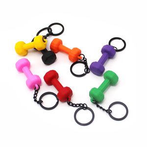 Creative Mini Fitness Equipment <b>Dumbbell</b> Cute Soft PVC Simulation <b>Dumbbell</b> Gym Souvenir for Gym Bag Charms - Product Image 2