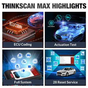 ThinkScan Max 2 OBD2 escáner profesional Función de Sistema completo herramienta de diagnóstico de coche de Control bidireccional - Product Image 6