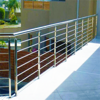 Rampe d'escalier extérieure en acier inoxydable 304 316, marches, main courante, terrasse, garde-corps de balcon, garde-corps