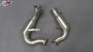 Downpipe ad Alto Flusso per Porsche Macan <span class=keywords><strong>S</strong></span> 3.0T 3.6T 2014-2017, Prestazioni Migliorate, Acciaio Inossidabile Spazzolato SS304 - Product Image 3