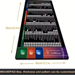 Hot bán không thấm nước văn phòng phím tắt bàn phím Mat kích thước lớn Chuột chơi game pad - Product Image 4