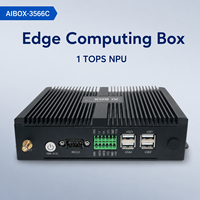 Yisheng Rockchip RK3566 Industrial AI Box 2GB Android 11 Computadora de Borde Sin Ventilador RS232 1 TOPS NPU Mini PC 4K para Visión Artificial