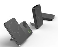 Chargeur sans fil magnétique 3 en 1, nouvelle collection automne 2024, station de recharge rotative, batterie externe, Air-power 16 écouteurs, batterie de montre