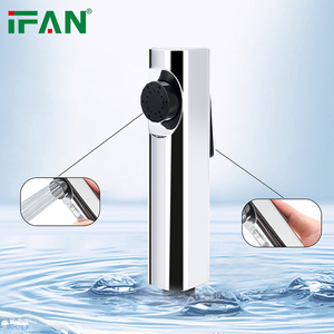 IFAN Shataf Set ABS Chrom Edelstahl Muttern-<span class=keywords><strong>Einsatz</strong></span> Toiletten-<span class=keywords><strong>Bidet</strong></span>-Sprüher Komplettset Vertikaler Sprüher Wandmontiertes Badezimmer - Product Image 5
