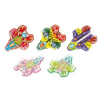 Jouets de labyrinthe à billes en plastique en gros, mini avions de combat, jeu de flipper, jouets de labyrinthe classiques multicouches pour enfants