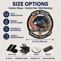 Écussons personnalisés en relief, logo PVC, badge 3D, emblèmes en caoutchouc pour casquette de baseball, vêtements de sport, accessoires de mode