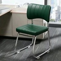 Chaises de bureau ergonomiques en cuir PU au design moderne, à prix de gros, avec pieds en acier, pour salles de formation et de réunion du personnel