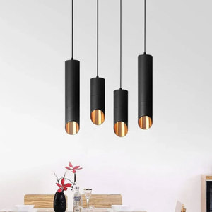 ไฟ <span class=keywords><strong>LED</strong></span> ห้อยประหยัดพลังงานแบบนอร์ดิก AC220V 7W 12W โคมไฟหลอดยาวสีขาว/ดำห้องครัวห้องรับประทานอาหาร - Product Image 5