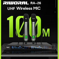 Microphone sans fil UHF haute fréquence professionnel RA-26 pour le chant de performance et les conférences