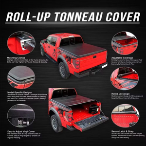 Cubierta de lona enrollable de vinilo con cierre para caja de camioneta Ford F-150 y NP300 de 5.5' (2015-2020) - Accesorios para camionetas - Product Image 3