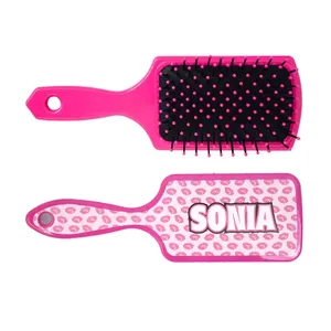 Cepillo para el cabello Sonia para bebé con cerdas suaves, diseño rosa - Product Image 1