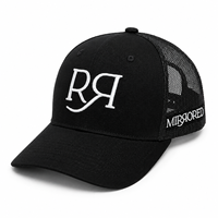 Casquette de camionneur en coton et maille, toucher luxueux, structure durable, broderie à la main, idéale pour les sorties et les fêtes