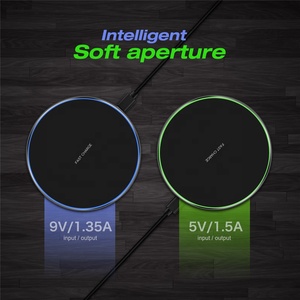 10W LED Light Wireless Charging Pad <span class=keywords><strong>Charge</strong></span> <span class=keywords><strong>rapide</strong></span> pour <span class=keywords><strong>iPhone</strong></span> XS 11 Pro <span class=keywords><strong>8</strong></span> <span class=keywords><strong>Plus</strong></span> avec entrée 5V/2A - Product Image 2