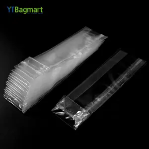 YTBagmart High Quality Square Bottom Clear Cellophane Bag Bread Candy Cookie Packaging Side Gusset Bopp Opp Plastic Poly Bag