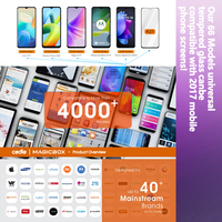 Protection d'écran en verre trempé transparent HD 9H universel, modèle Mix, boîte magique, collection de protections d'écran pour iPhone 17 16 Pro Max