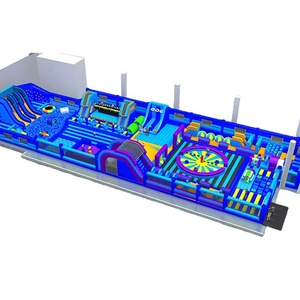 Customized 1000SQM Indoor Meltdown Inflatable Game Castle Bounce Park Inflatable <strong>Obstacle</strong> <strong>Course</strong> Manufacturer - Product Image 1