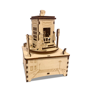 All'ingrosso Puzzle 3D personalizzato melodia liscia fai da te scatole di <span class=keywords><strong>musica</strong></span> in legno Creative cabina telefonica <span class=keywords><strong>tema</strong></span> per i bambini regalo - Product Image 6