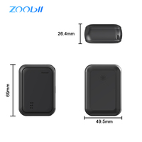 Potente Rastreador GPS AGPS Antirrobo 4G LTE WiFi LBS Red 2G para Autos/Motos, Aplicación Android/iOS, PC, ZOOBII, Alarma de Vibración