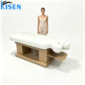 Kisen Nouveauté 2026 Lit de Beauté Électrique Multifonctionnel en Bois pour Salon, Couleur Personnalisable, Portable et Professionnel - Product Image 1
