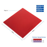 Caoutchouc de tennis de table approuvé ITTF, éponge violette haute densité, contrôle de la rotation, feuille de caoutchouc de ping-pong pour attaque rapide en boucle