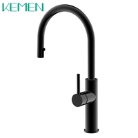 Robinet de cuisine 2026 en acier inoxydable 316, robinet d'évier moderne noir mat en acier inoxydable 304